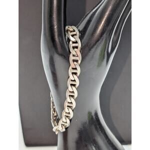 925 Sterling Silver Italy Mariner's Chain Link Bracelet 20.99g